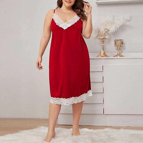 Plus Size Lace Nightie - Image 2